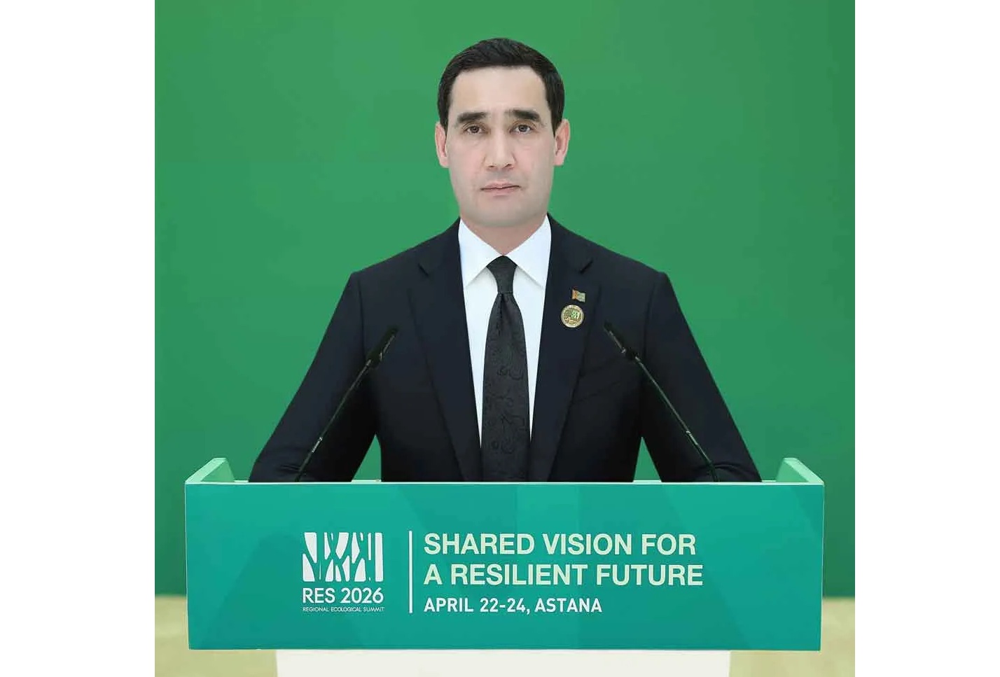 Türkmenistanyň Prezidentiniň Sebitleýin ekologiýa sammitindäki çykyşy